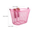 thumbnail image 2 of TEHAUX Kids Bike Basket Iron 1Pack Pink for Daily Use, 2 of 6