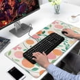 thumbnail image 2 of Orange Fruit Mouse Pads Pad Mouse Waterproof Washable for Office Home Work Gaming Desktop Tables Mousepad Rubber Base Mousepad with Stitched Edges 35.4x15.7inches, 2 of 7