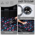 thumbnail image 5 of Jeiento Pink Blue Splatter Paw Print Car Trunk Mat 29"x39", All Weather Cargo Liner Non Slip Stain Resistant Protector for Sedan SUV Truck Van, 5 of 7