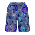 thumbnail image 5 of Mens Quick Dry Shorts Summer Beach Shorts Outdoor Casual Novelty Printed Shorts Athletic Hiking Shorts Dark Gray,L, 5 of 5