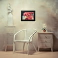 thumbnail image 3 of Chickens 14x11 Black Modern Framed Museum Art Print Titled - Mad Red Rooster, 3 of 4