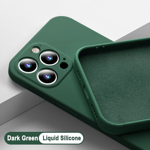 Funda cuadrada de silicona líquida ASTUBIA para iPhone 11 12 13 Pro Max Mini funda de protección completa para iPhone XS 14 Pro MAX X XR Tan Jianjun unisex