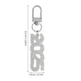 thumbnail image 2 of Toyvian Graduation Number Keychain in White - 1 Piece Graduation Supplies Accessory, 2 of 8