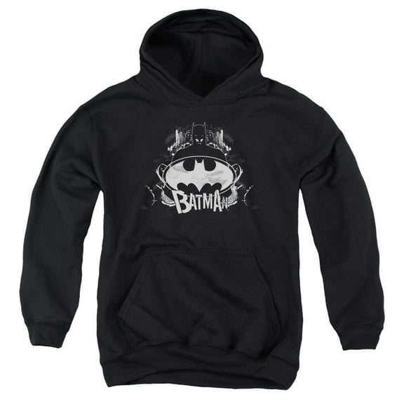 Batman - Grim & Gritty - Youth Hooded Sweatshirt - Small