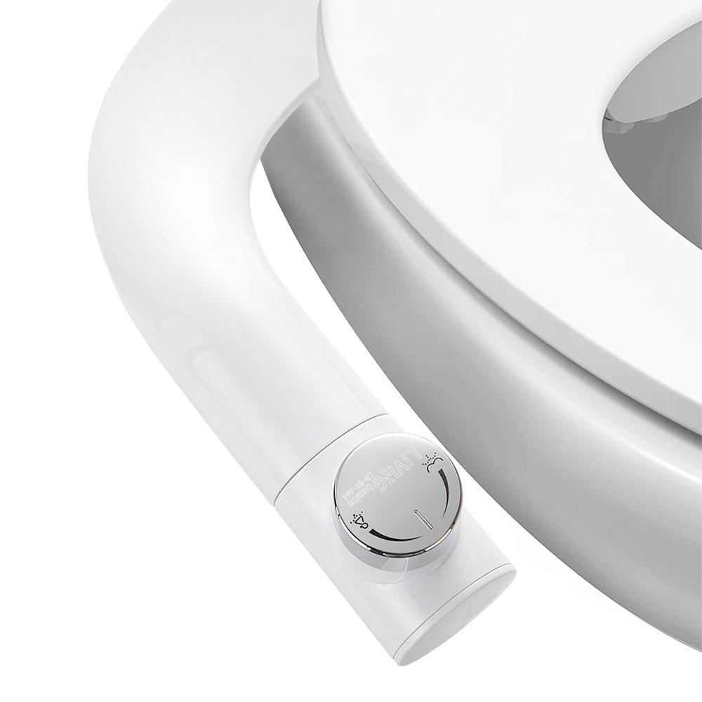 Dual Nozzle Toilet Bidet, Non-Electric Ultra Thin Bidet Attachment With ...
