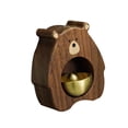thumbnail image 1 of Timbre para Puerta Campana para Tienda Campana de Madera Caja Decorativa con Sonido Claro para Entrada Adecuada para Negocio Restaurante Jardín Hogar Madera de nogal, 1 of 9