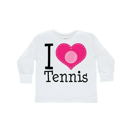 

Inktastic Tennis Player I Love Tennis Gift Toddler Toddler Girl Long Sleeve T-Shirt