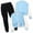 Light Blue, variant on Taybagh Outfits for Girls 10-12 Long Sleeve Trousers Set 5t Girls Clothes Tops Coat Winter Sportswear Set Black 13-14 Years