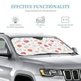 thumbnail image 4 of Bingfone Red coral and scallop seashell Car Windshield Sunshade,Sun Foldable Sun Shield Sun Visor for Car - Small, 4 of 9