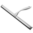 thumbnail image 3 of FONDOTIN 1 Set Squeegee For Bathroom Glass Doors And Windows Stainless Steel Mirror Cleaning 14 Inches Silver, 3 of 8
