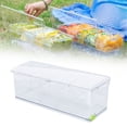 thumbnail image 1 of Servidor De Condimentos Refrigerados Con Hielo, Recipiente De Almacenamiento De Alimentos De Plástico Con Tapa Y Cuadrícula, Espacioso Y Conveniente, 1 of 7