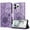 Purple, variant on Decase Wallet Case for iPhone 13 Pro Max Case with Card Holder,Sunflower Pattern Leather Phone Case with Kickstand Magnetic Closure Shockproof Cover Fits for iPhone 13 Pro Max,Rosegold