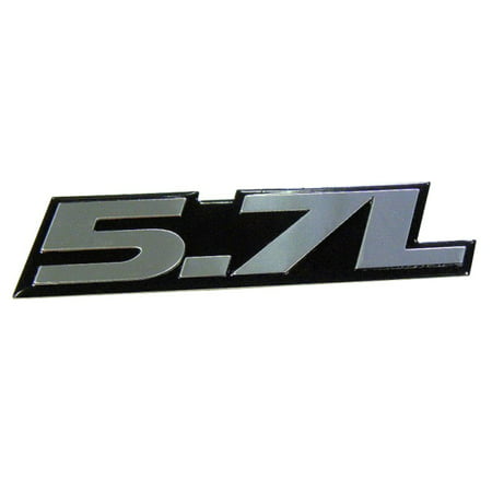5.7L Liter OLD SKOOL Badge Emblem for Toyota Tundra Sequoia V8 Chevy 350 Tahoe Suburban 1500 Camaro Impala Caprice SS Corvette Z06 LS1 LS6 Dodge Challenger Charger Magnum RT HEMI Ram