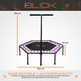 thumbnail image 5 of Trampolin Fitness Ejercicio Brincolin Con Barra Agarradera Jumping Aeróbicos 94x101 Cm Color Rosa Blick, 5 of 5