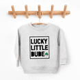 thumbnail image 2 of Bump and Beyond Designs Lucky Little Dude Boy St. Patrick's Day Sweatshirt (Heather Grey 5/6T), 2 of 4