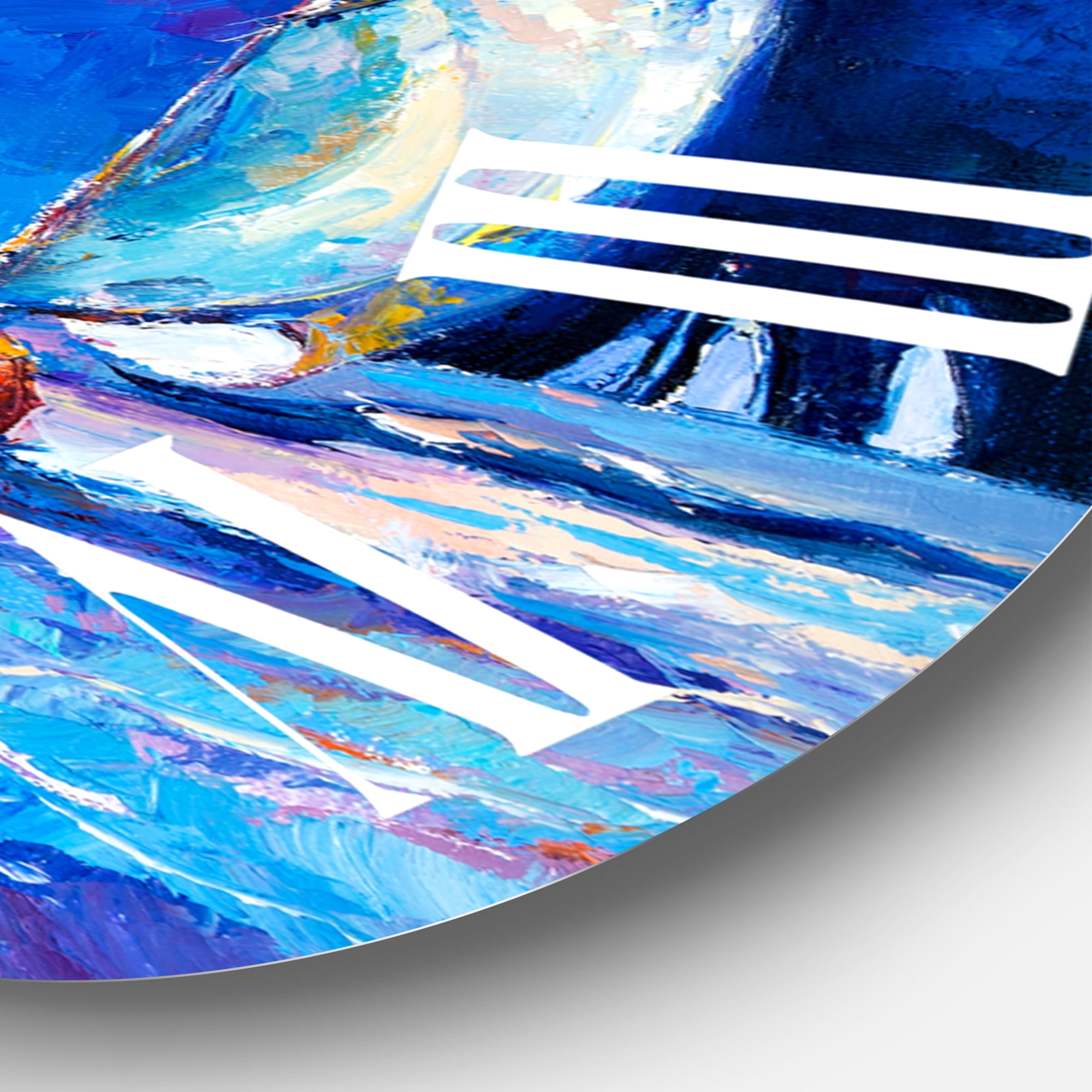 Designart 1 in Quartz Coastal Wall Clock
