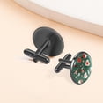 thumbnail image 6 of Valentine's Day Silver Jewelry Men Shirt Cufflink Set Made of Stainless Steel, Suitable for Business Attire, Formal Events, and Weddings, 6 of 6