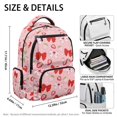 thumbnail image 5 of CHAQLIN Strawberry & Bow Print School Backpacks with Multi Pocket Lightweight School Bookbag, Sturdy 17 Inch Zaino per bambini for Daily Use Elementary School, 5 of 10