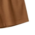 thumbnail image 5 of Women's Soft Cotton Drawstring Mid Waist Shorts, Tummy Control Elastic Waist Lightweight Summer Shorts, Casual Travel Beach Vacation Yoga Lounge Daily Essentials Relaxed Fit, 5 of 5