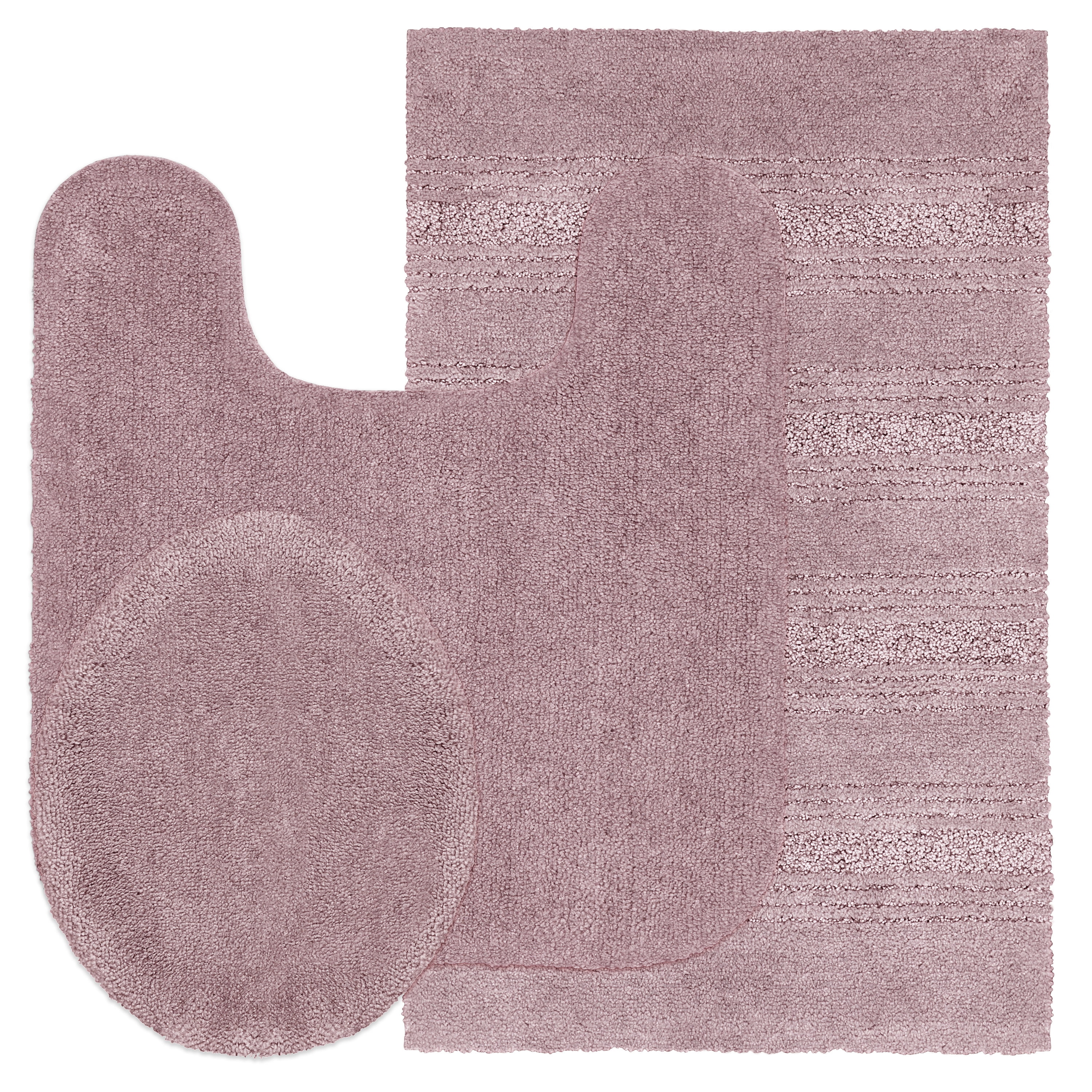 Better Homes & Gardens 3Piece Bath Rug Set, Multiple Colors