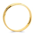 thumbnail image 2 of Wellingsale Ladies Solid 14k Yellow Gold Polished Diamond Cut CZ Cubic Zirconia Wedding Ring Band - Size 4, 2 of 5