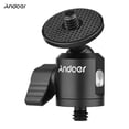 thumbnail image 3 of FlyFlise Mini Ballhead Adapter Camera Tripod Ball Head Mount Alumnum Alloy 1/4 Inch Screw, 3 of 7