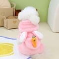 thumbnail image 1 of Ropa para perros Otoño e invierno Ropa para mascotas Ropa para mascotas Invierno Zanahoria gruesa Vellón de cuatro patas, 1 of 6