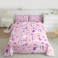thumbnail image 2 of Manfei Cartoon Unicorn Bedding Comforter Set,Magic Animal Twin Comforter Sets,Rainbow Fireworks Bedding Set For Girl,Ultra Soft Home Decor Reversible,2pcs, 2 of 8