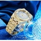 thumbnail image 2 of Reloj cristalino de la moda Reloj de pulsera de diamantes de lujo, reloj helado lleno de Bling cuadrado de la cara grande, 2 of 3
