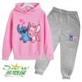 thumbnail image 3 of Ropa deportiva informal con estampado creativo de puntadas de invierno para niños y niñas, camisetas y pantalones para niños, traje deportivo para niños de 3 a 14 años, 3 of 5