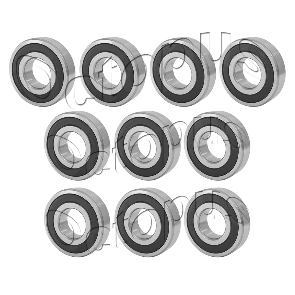 10 Pcs Premium 6206 2RS ABEC3 Rubber Sealed Deep Groove Ball Bearing 30x62x16mm