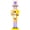 yellow+purple, variant on Easter Bunny Nutcracker Traditional Rabbit Wooden Nutcrackers Easter Wood Decorative Bunny Figurine Ornament for Tabletop Plaque Decor