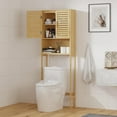 Bamboo OverTheToilet Storage Freestanding Bathroom Shelf