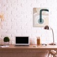 thumbnail image 2 of Stupell Industries Curved Shape Study Abstract Brown Blue Arches Abstract Painting Gallery Wrapped Canvas Art Print Wall Art, 24 x 30, 2 of 6