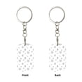 thumbnail image 2 of Goofa Hand Drawn Turtle Printed Rectangular Metal Keychain Bag Charm Floral Charm for Purse Keys Metal Keyring Gift for Women Accessories, 2 of 7