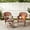 Honey, variant on Jeco 3 Piece Resin Wicker Patio Conversation Set in Espresso-Color:Honey