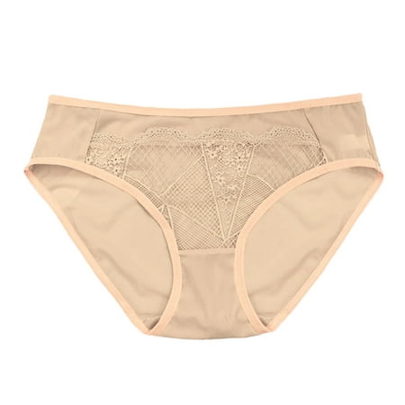 

zuwimk Cotton Thongs For Women Womens Underwear Cotton Bikini Panties Lace Soft Hipster Panty Ladies Stretch Full Briefs C One Size