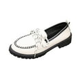thumbnail image 2 of Xucatan Women's British Style Leather Loafers, Fashion Lace-Up Low Top Shoes with Mid Heel, Comfortable Casual & Dressy Oxfords for Women Gift, 2 of 6