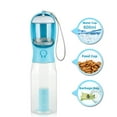 thumbnail image 2 of Portable Cat Dog Water Bottle Food Feeder Drinker Poop Dispenser 3 In 1 Leak-proof Multifunctional Dog Water Bottle Pet Products, 2 of 9