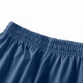 thumbnail image 3 of CYRBOKO Boys Jogger Pants, Summer Cotton Elastic Waist Breathable Athletic Pants Dark Blue Size 4-13 T, 3 of 6