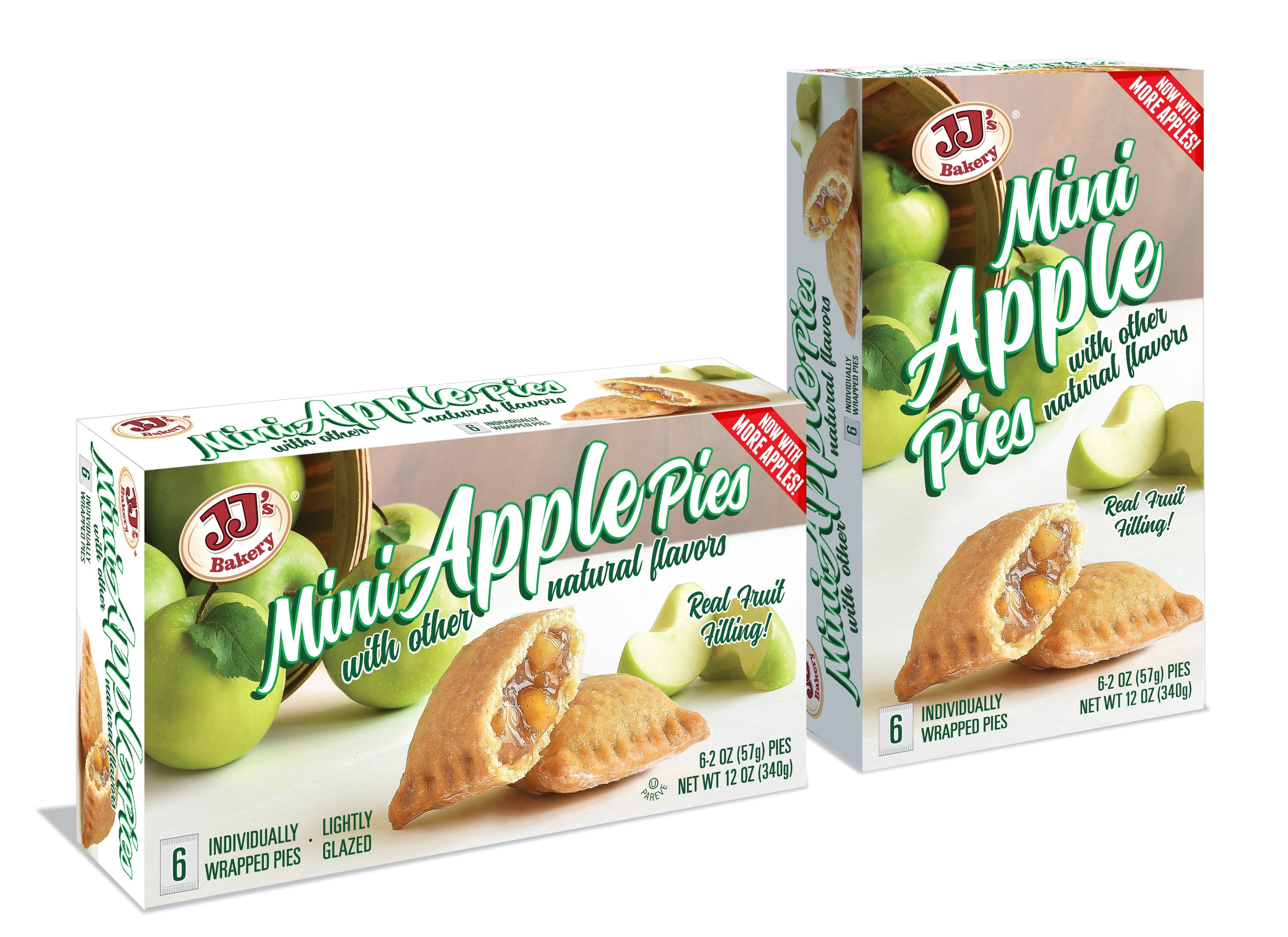JJ's Bakery Mini Apple Pies, 12 oz, 6 Count
