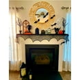 thumbnail image 6 of Vorkoi Halloween Fireplace Mantle Decorations,Black Lace Spiderweb Fireplace Mantle Scarf Cover Garland Festive Party Supplies 18 x 98 inch, 6 of 6
