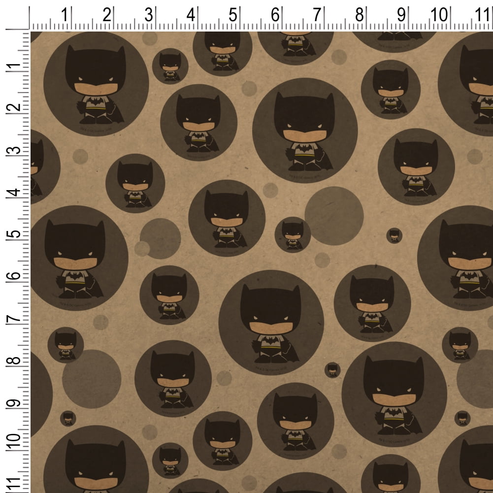 Batman Cute Chibi Character Premium Kraft Gift Wrap Wrapping Paper Roll