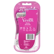 Gillette Venus Extra Smooth Green Disposable Womens Razors, 2 Count