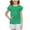 Green, variant on Gamivast Girls Ruffle Short Sleeve Shirts Crew Neck Pleated Front Shirts Summer Loose Fit Blouse Solid Color Cute Vacation Casual Shirts Pink 6-8 Camiseta De Para Niños