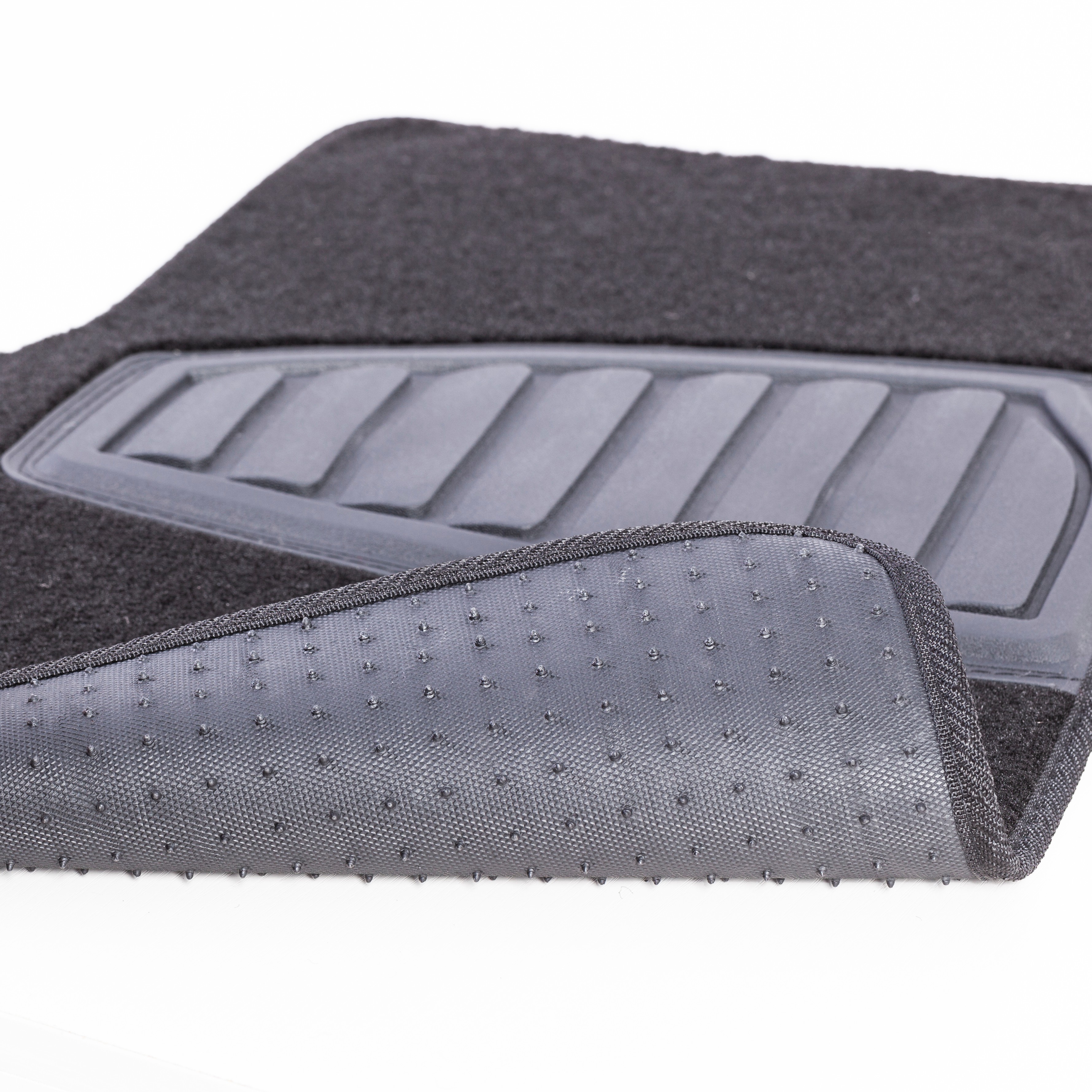 Auto Drive 4-Piece Carpet Floor Mats, Black photo 2
