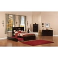 thumbnail image 2 of Newport Full Platform Bed with Flat Panel Foot Board and Twin Size Urban Trundle Bed in Espresso, 2 of 5