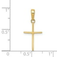 thumbnail image 2 of Pendentif Croix Polie en Or Jaune 14K, 2 of 2