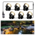 thumbnail image 1 of Luces para estanque POPOSOAP 6 LED blanco cálido IP68 a prueba de agua, 1 of 8