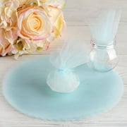 BalsaCircle 25 Light Blue 9" Tulle Circles Wedding Party Baby Shower FAVORS